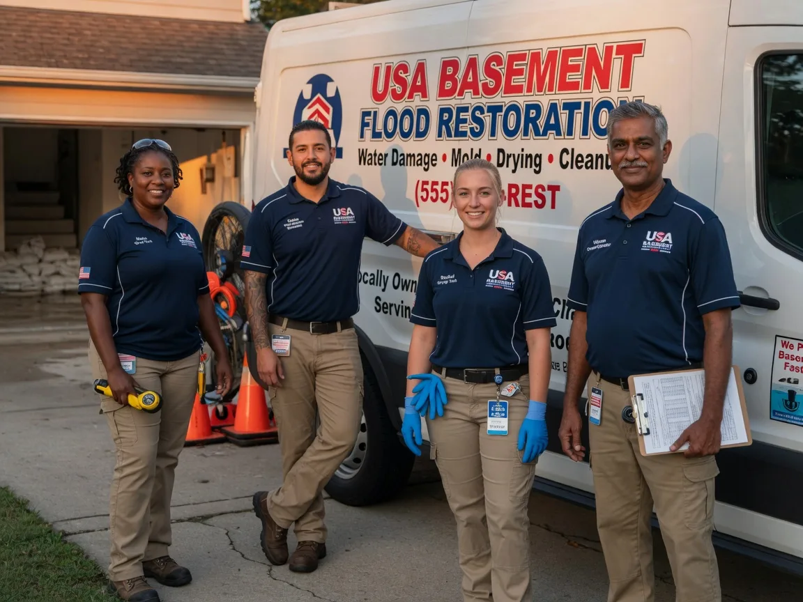 Basement Flood Cleanup company in Harshaw, WI